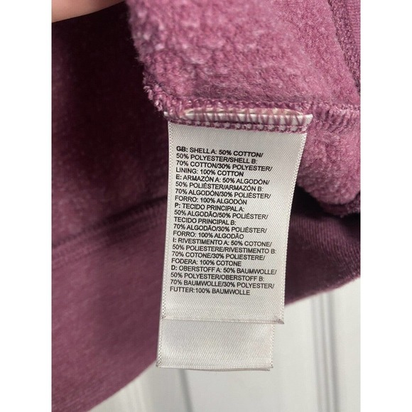 The North Face Women’s Full Zip Hooded Sweatshirt Pink Grey Small Flaw - Picture 7 of 7